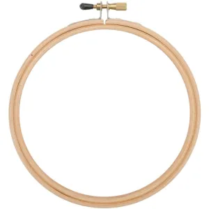 4” Wood Embroidery Hoop W/Round Edges By Frank A. Edmunds