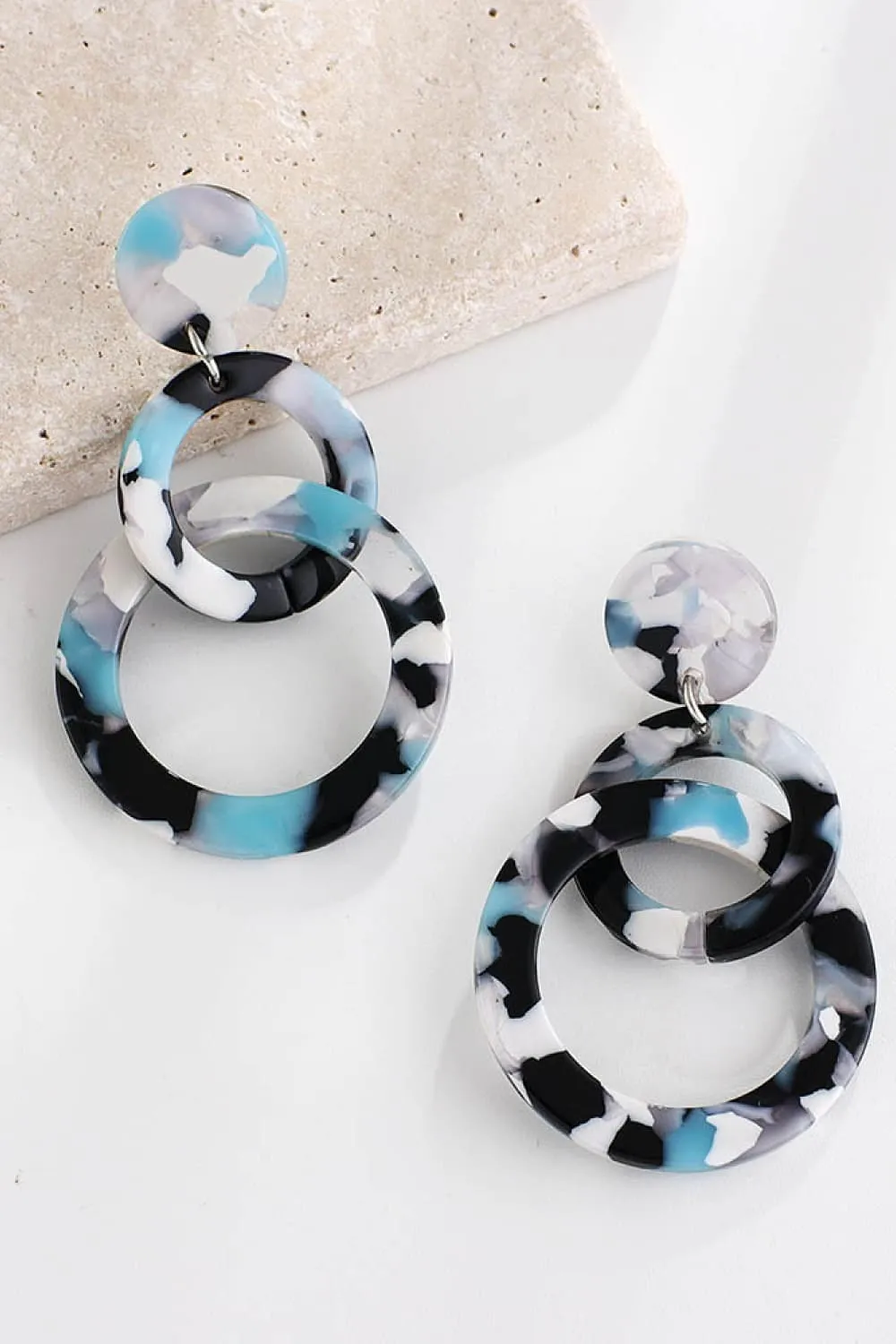 Acrylic Double-Hoop Earrings