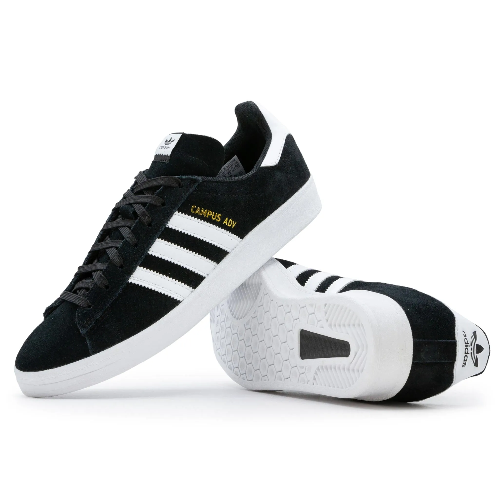 Adidas Campus ADV Shoes - Core Black/Cloud White/Core Black