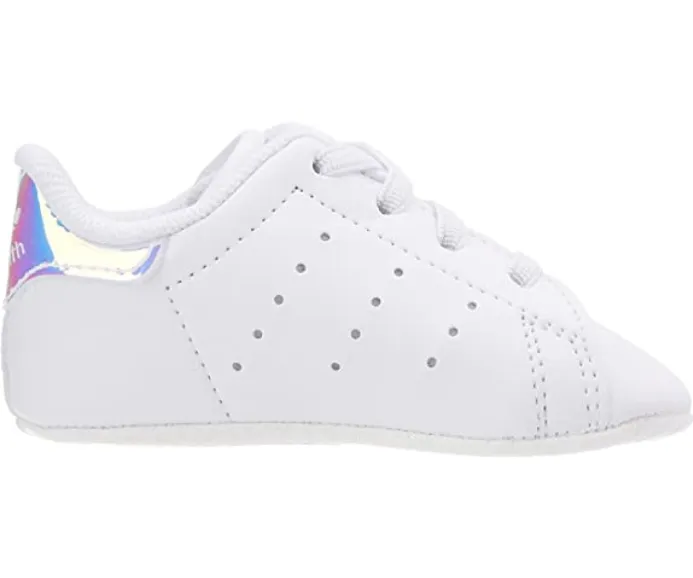 Adidas Original scarpa sneakers da culla Stan Smith Crib FY7892 bianco argento