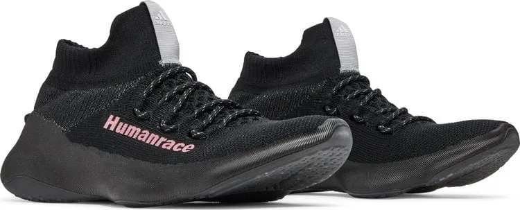 Adidas Pharrell x Human Race Sichona 'Black Shock Pink' Sneakers, Black