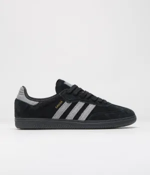 Adidas Samba ADV Shoes - Core Black / Grey Four / Gold Metallic