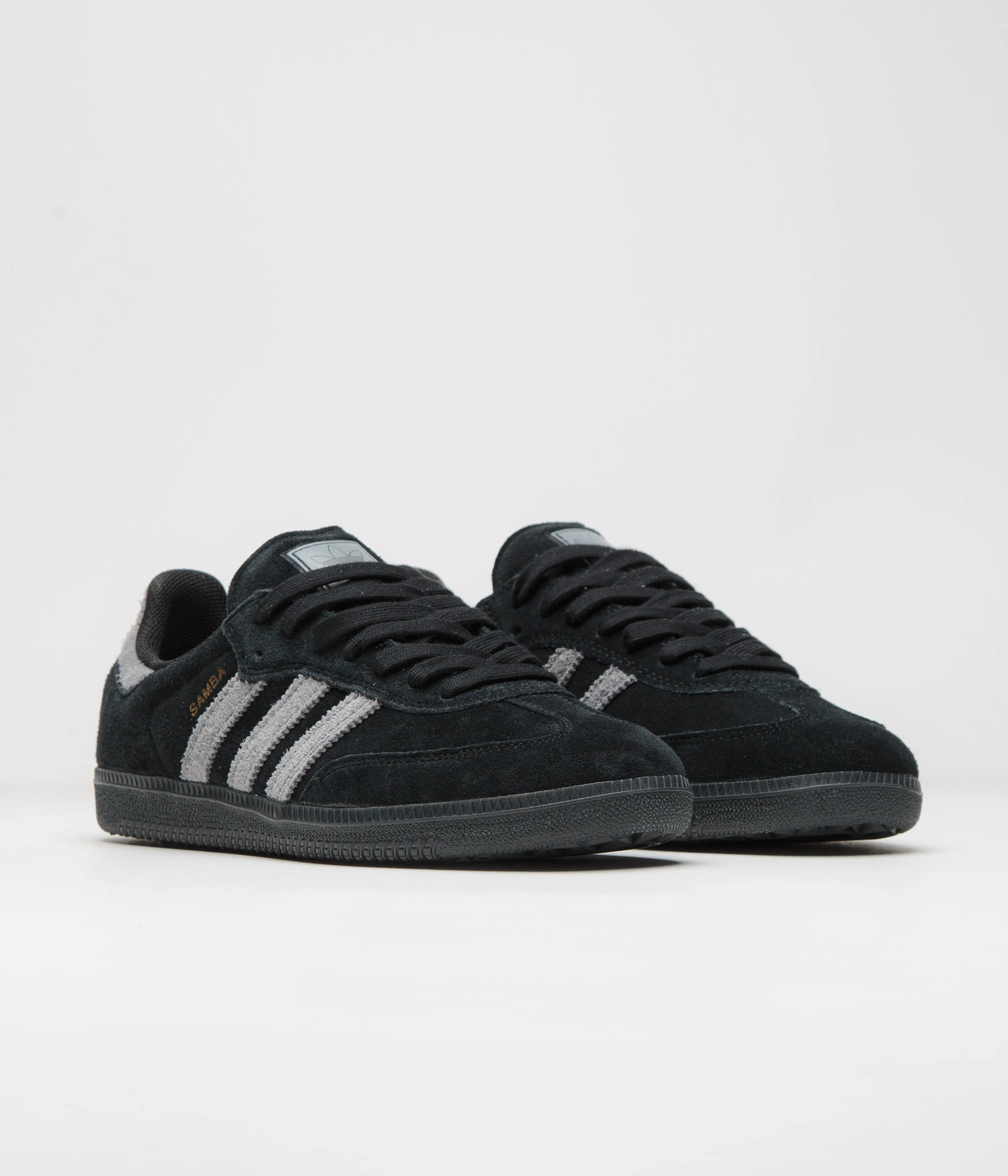 Adidas Samba ADV Shoes - Core Black / Grey Four / Gold Metallic