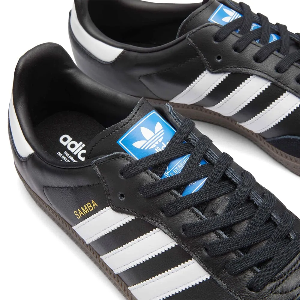 Adidas Samba OG sneakers, black/white double