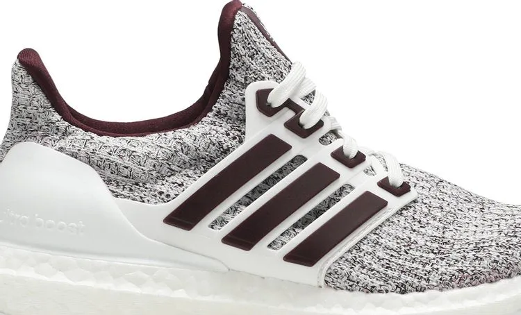 Adidas UltraBoost 4.0 'White Burgundy' sneakers, red