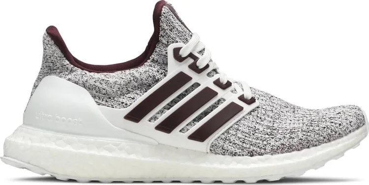 Adidas UltraBoost 4.0 'White Burgundy' sneakers, red