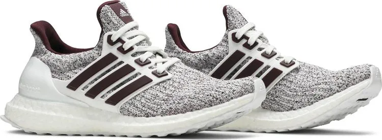 Adidas UltraBoost 4.0 'White Burgundy' sneakers, red