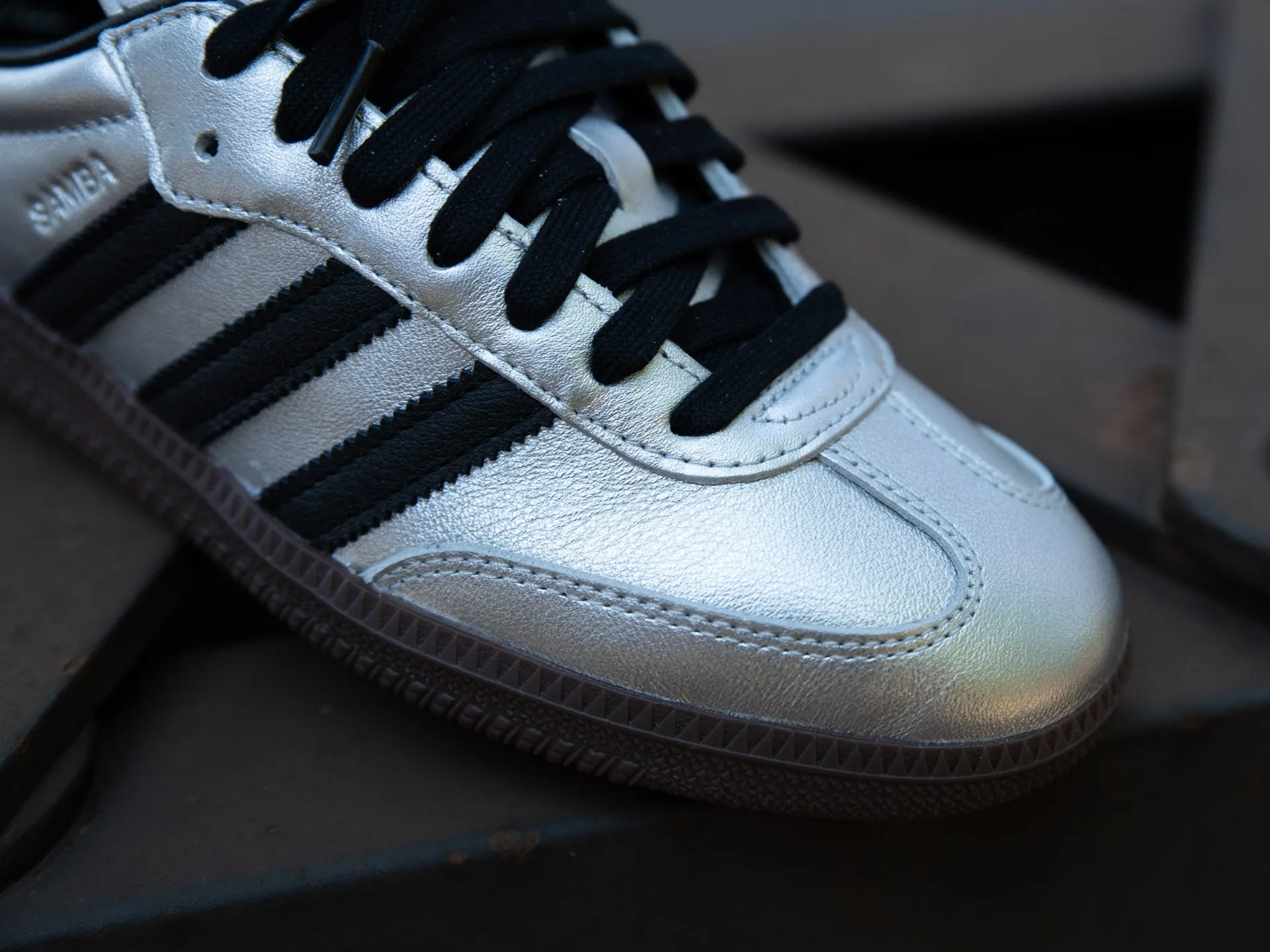 Adidas Women's Samba OG 'Silver Metallic/Core Black'