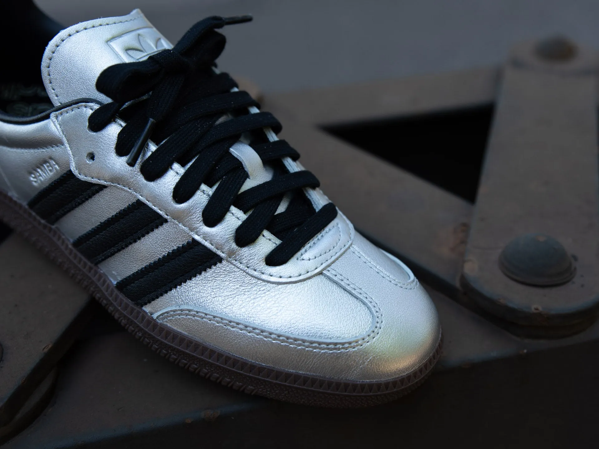 Adidas Women's Samba OG 'Silver Metallic/Core Black'