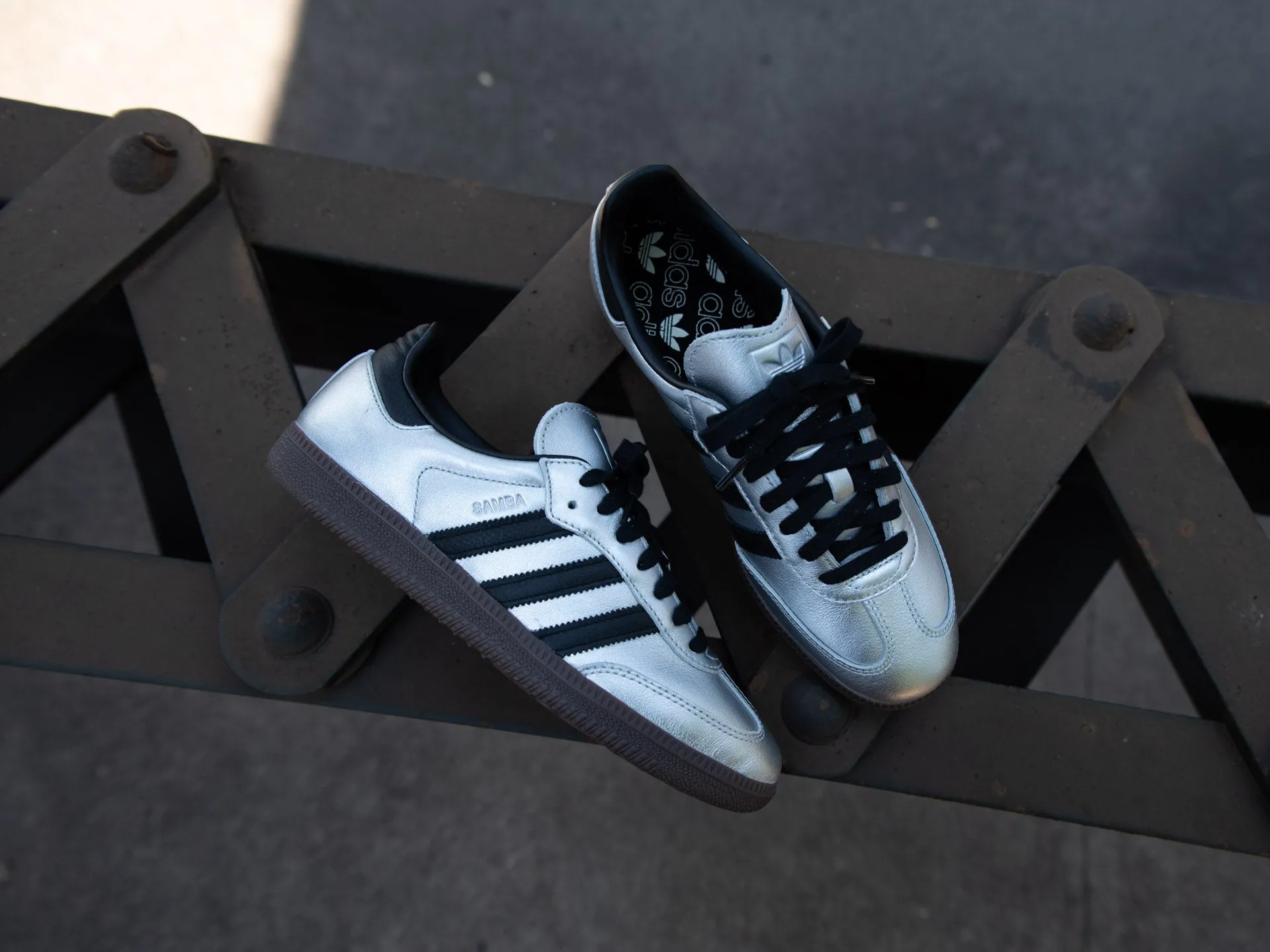 Adidas Women's Samba OG 'Silver Metallic/Core Black'