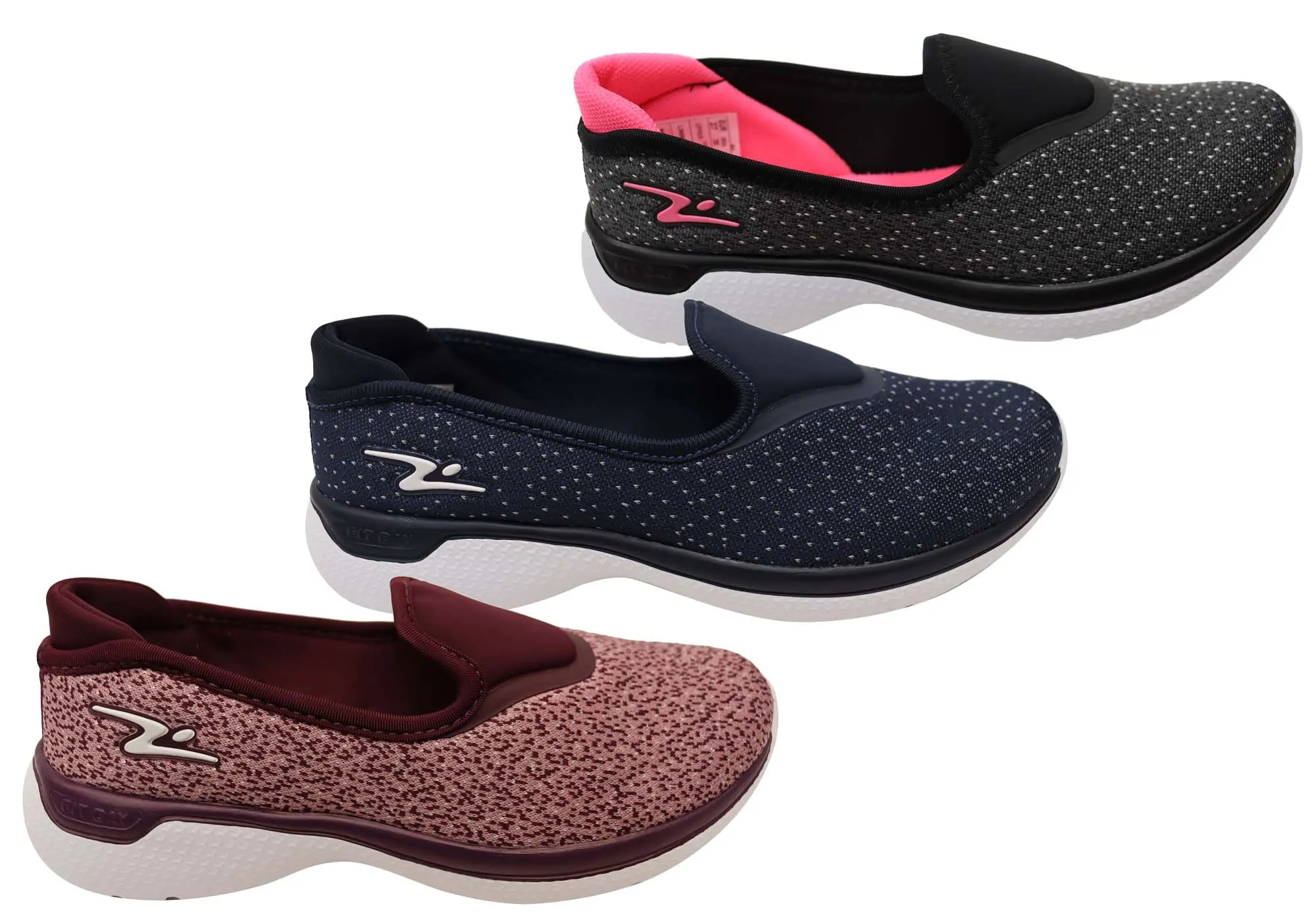 Adrun Cove Womens Comfortable Slip On Shoes Made In Brazil