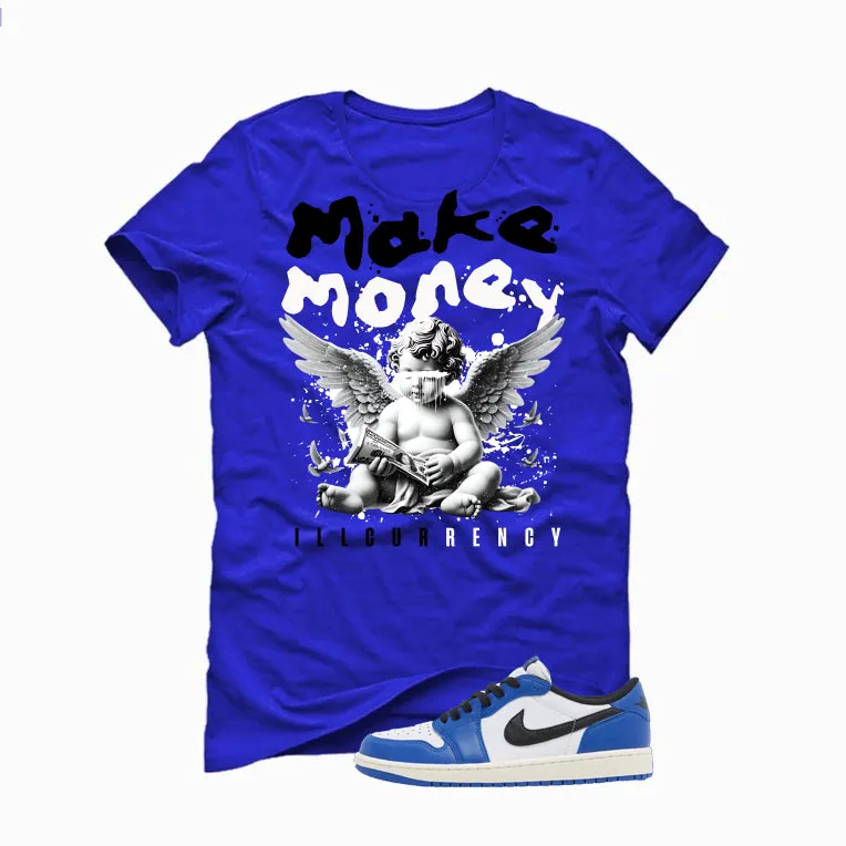 Air Jordan 1 Low OG Game Royal Royal Blue T-Shirt (Make Money)| illcurrency