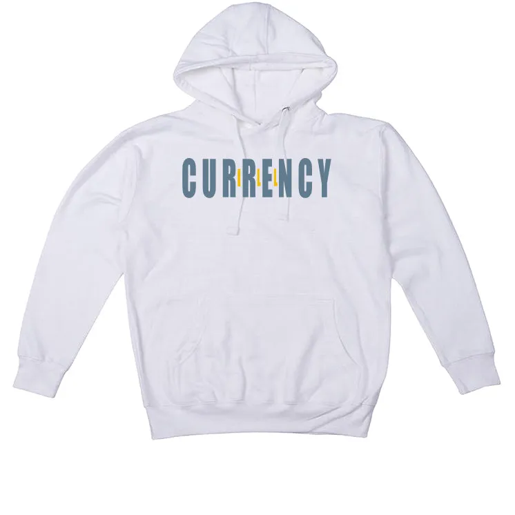 AIR JORDAN 13 “BLUE GREY” | illcurrency White T-Shirt (Across)