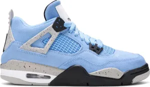 Air Jordan 4 Retro GS University Blue sneakers, blue