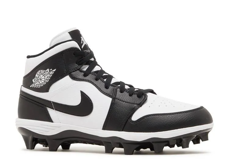 Air Jordan JORDAN 1 MID TD CLEAT 'BLACK WHITE' 2023, white