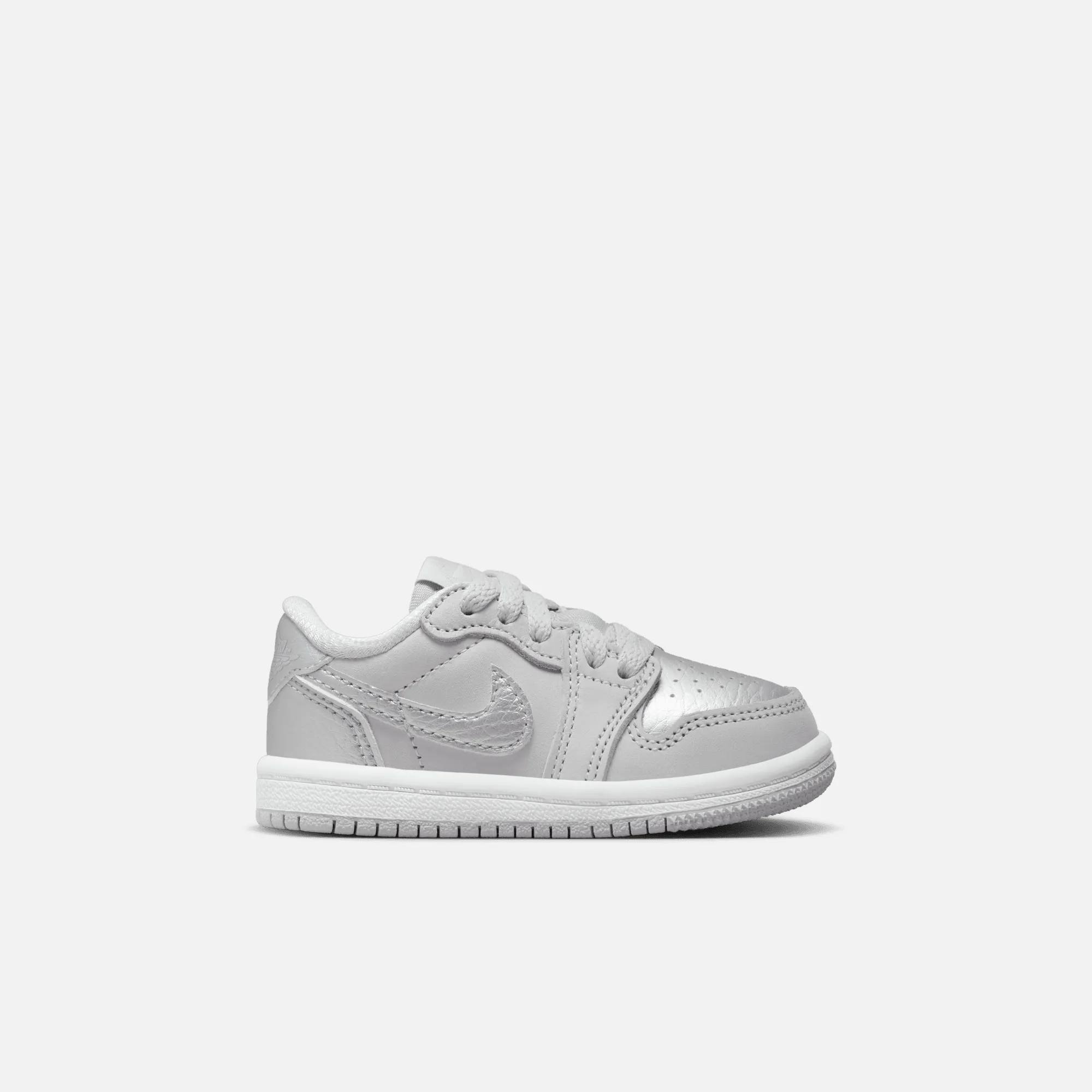 Air Jordan Kids' 1 Low OG Metallic Silver (TD)