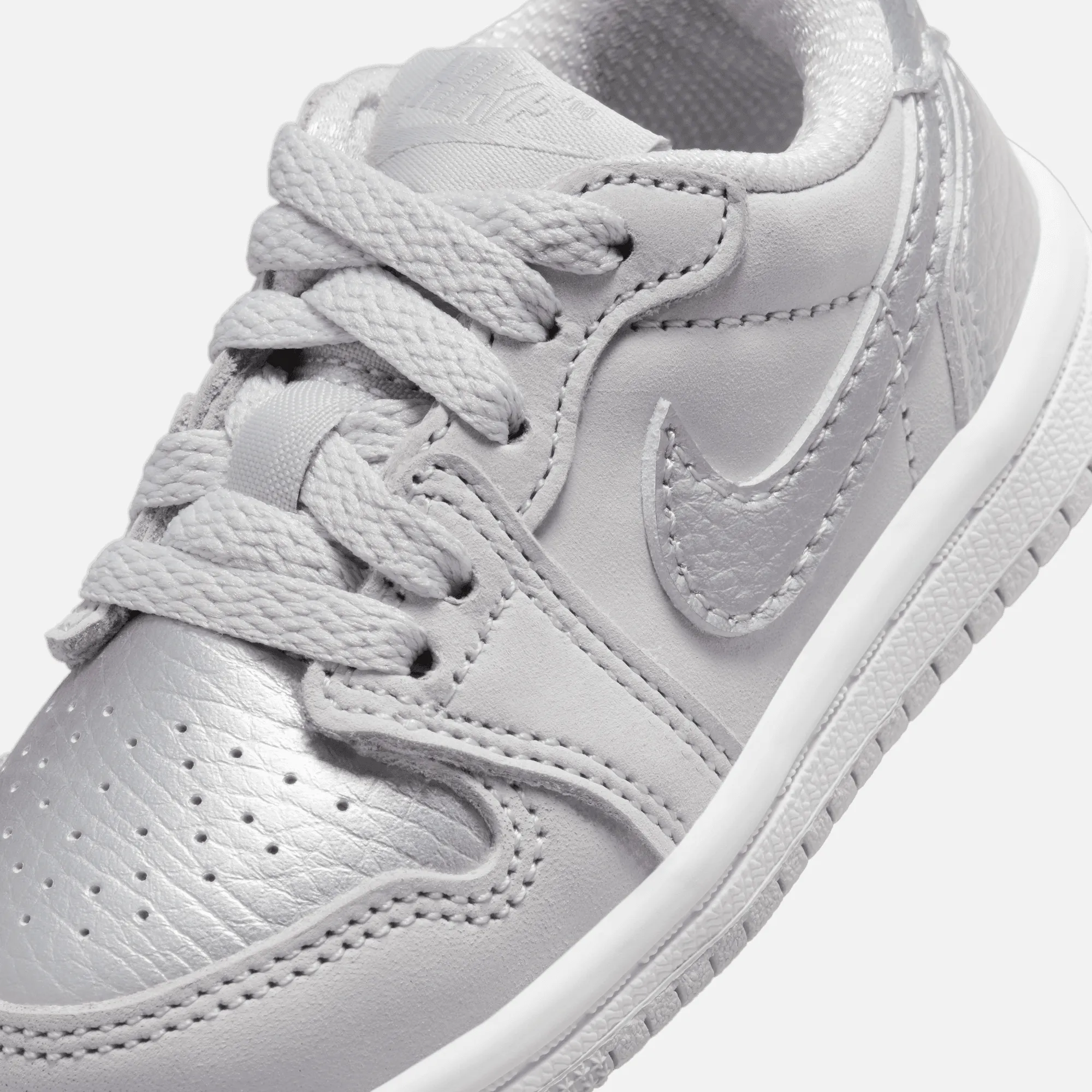 Air Jordan Kids' 1 Low OG Metallic Silver (TD)