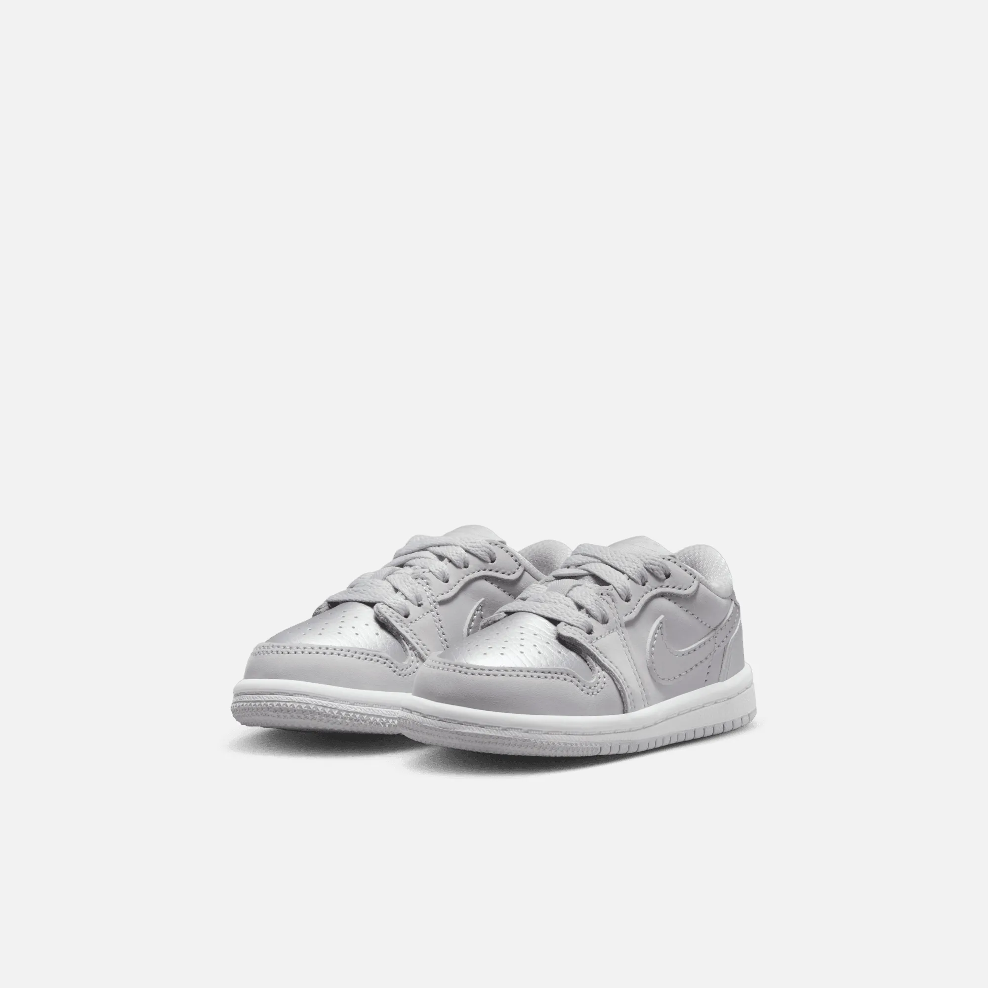 Air Jordan Kids' 1 Low OG Metallic Silver (TD)