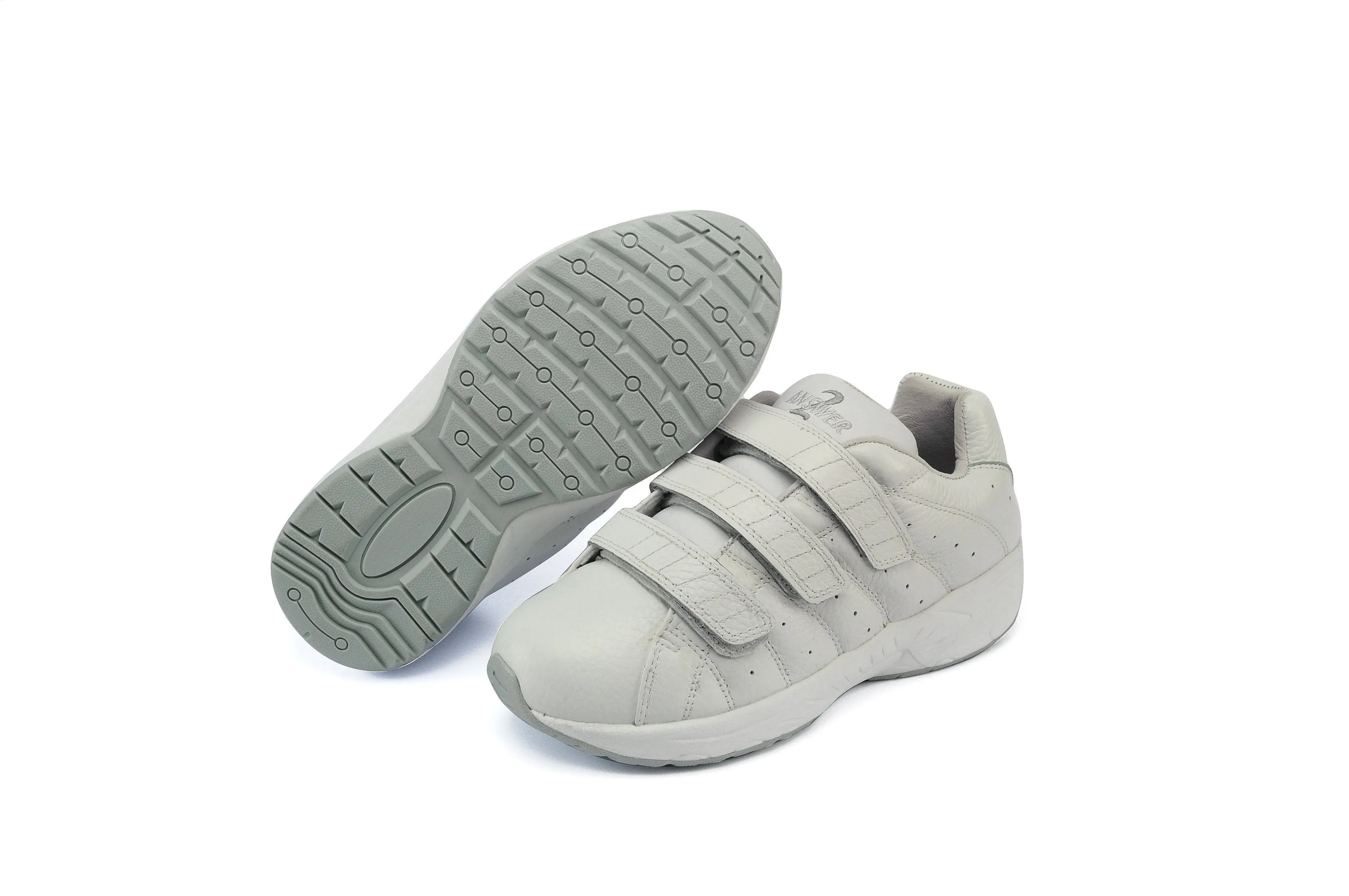 Answer2 558-3 White - Men's Athletic Walking Shoes