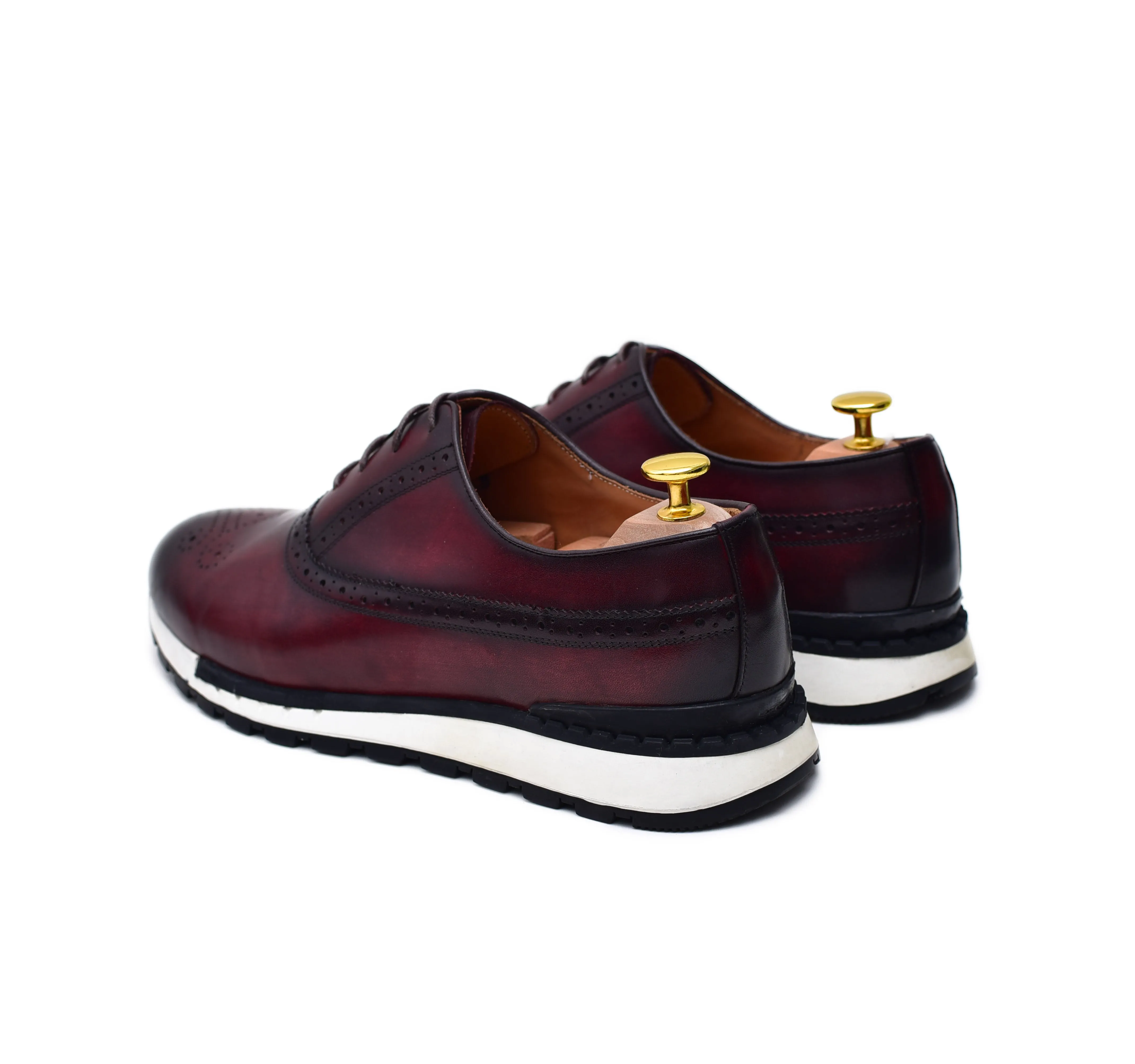 Archie II - Burgundy Oxford Sneakers