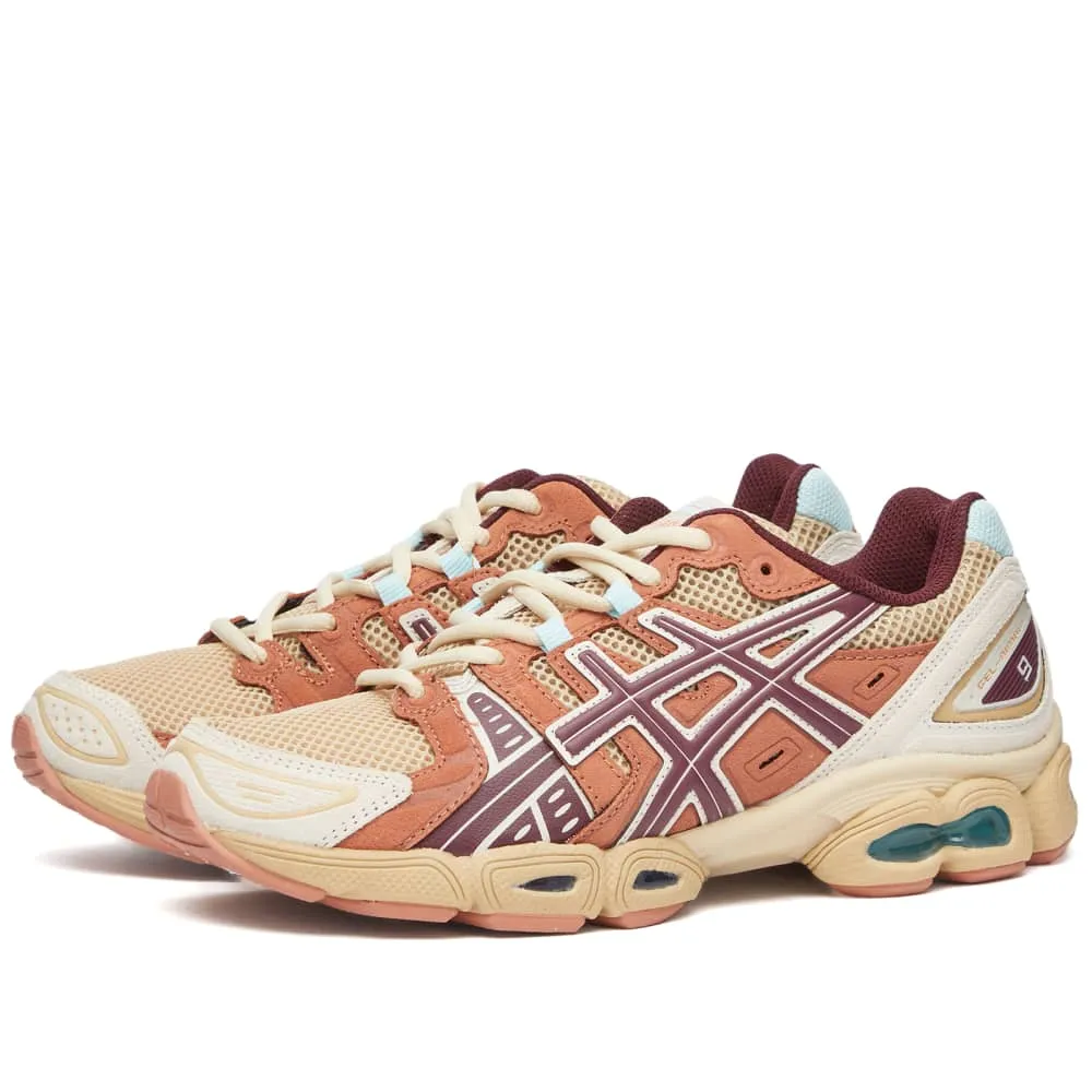 Asics Gel-Nimbus 9 sneakers, beige/orange