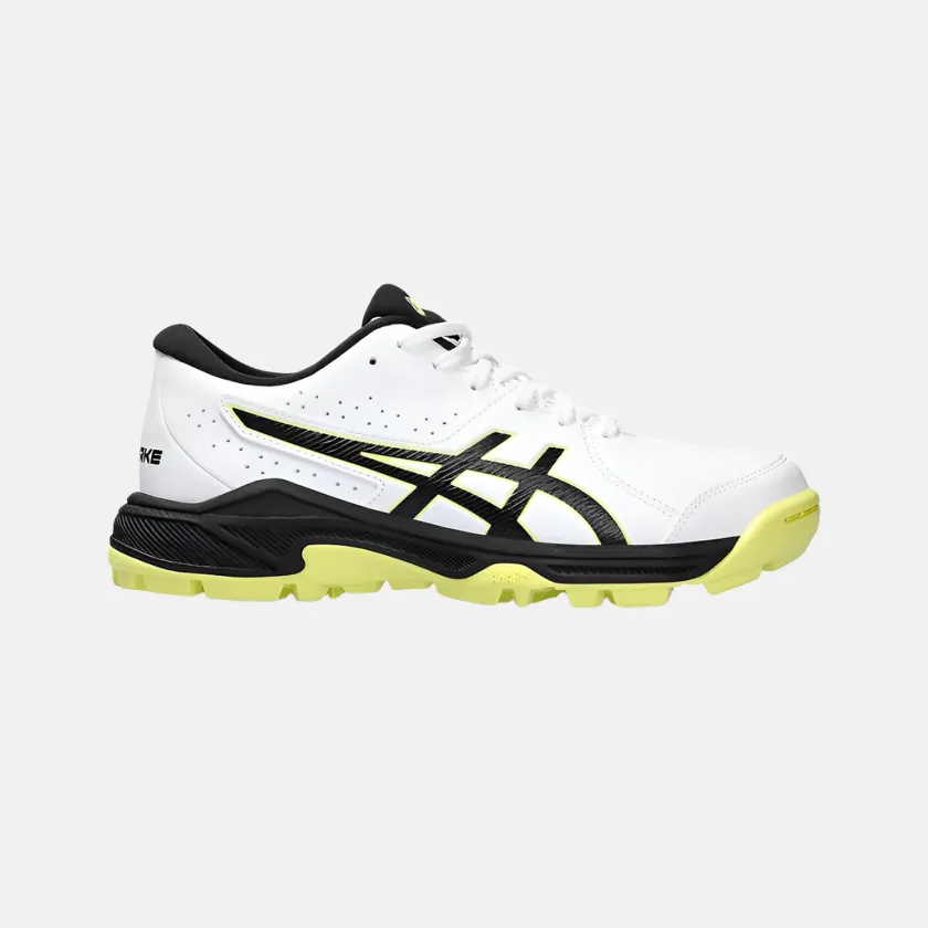 Asics GEL-PEAKE 2 GS Kids Cricket Shoes -White/Glow Yellow