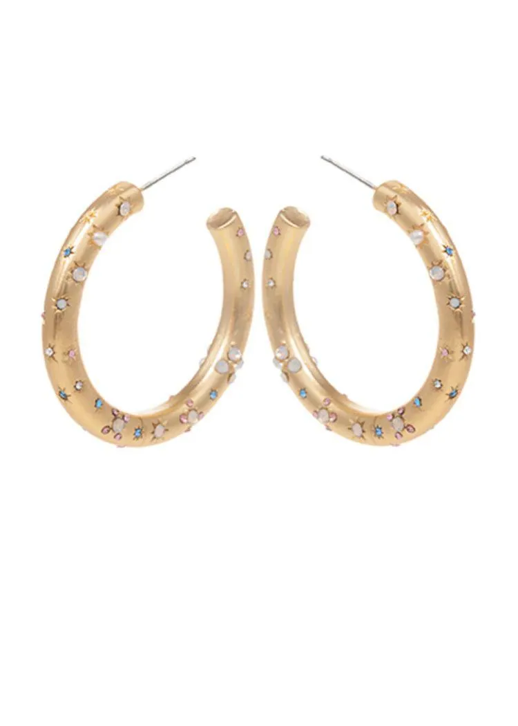 Aurora Gold Hoop