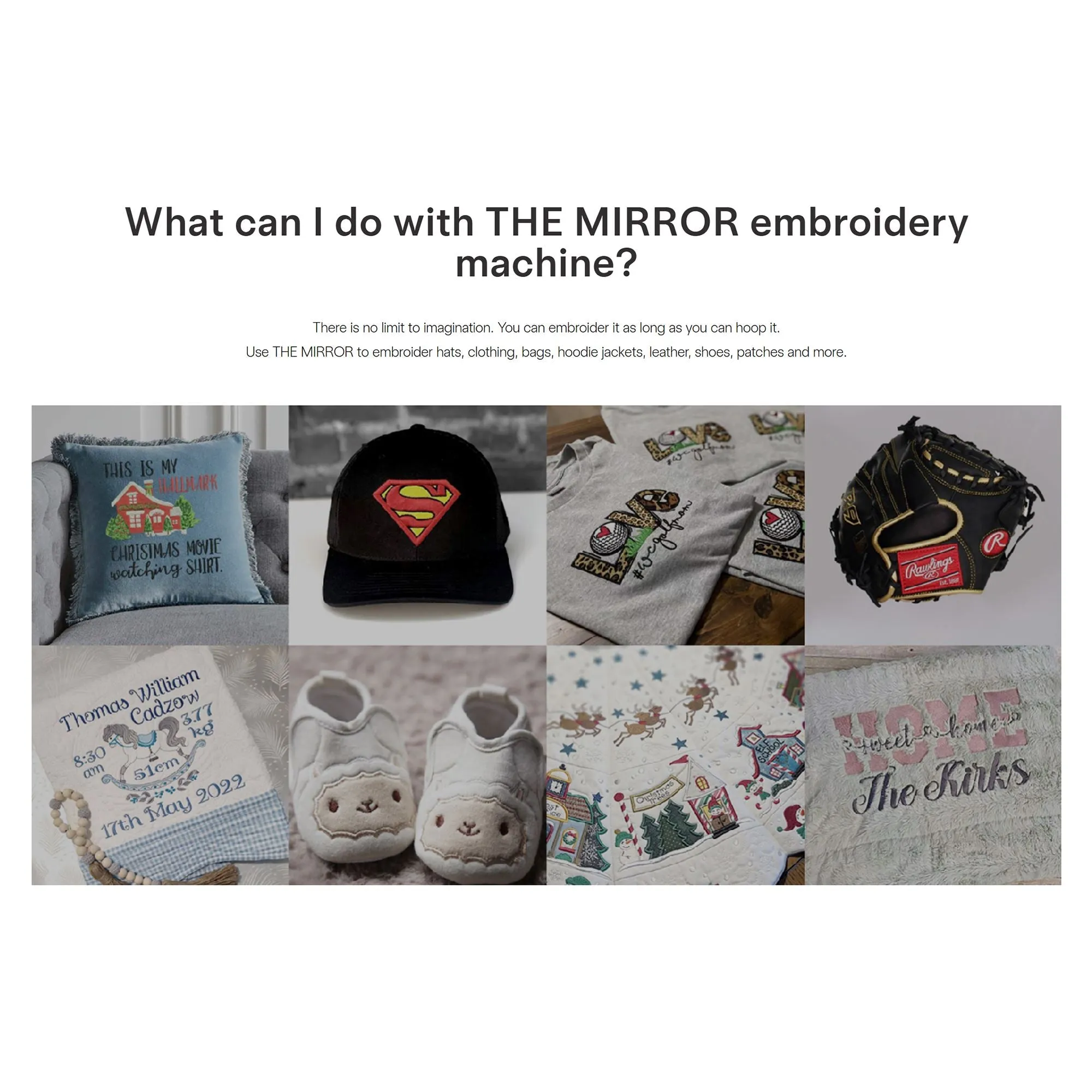 BAi MIRROR 15 Needle Embroidery Machine Bundle with Hotronix Cap Press & Hoops