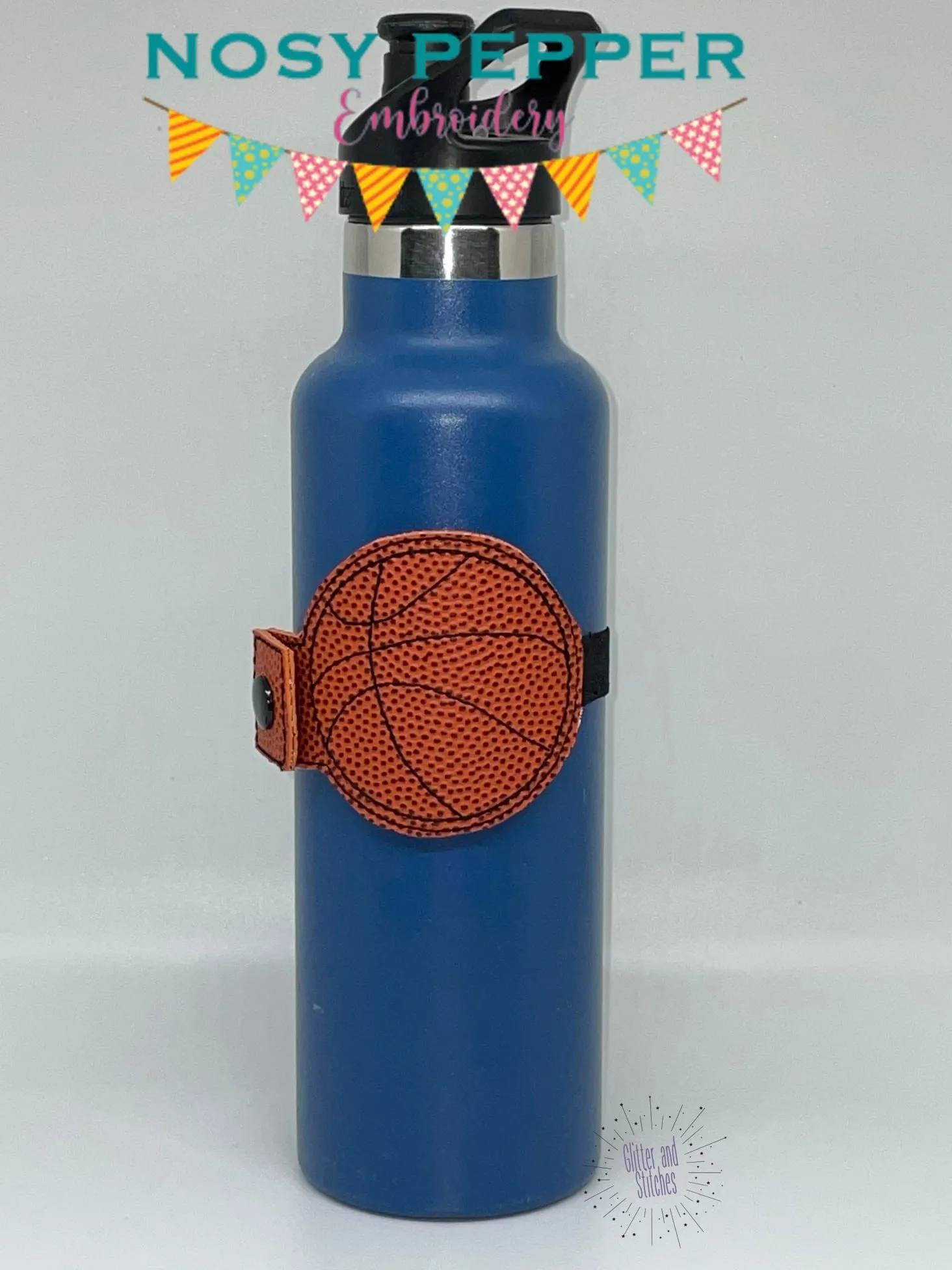 Basketball Bottle Band machine embroidery design DIGITAL DOWNLOAD