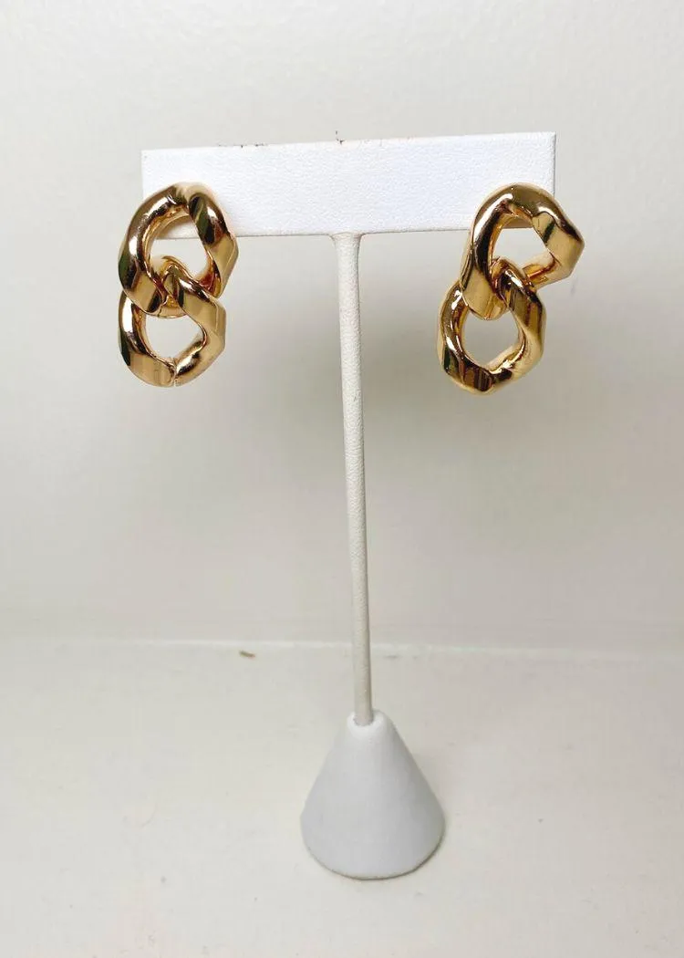 Bexley Chain Link Earring-Gold