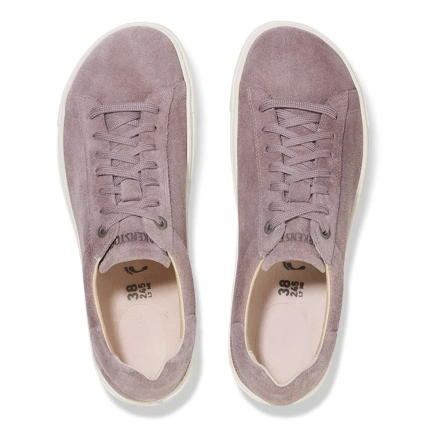 Birkenstock Bend Low Suede Leather Tennis Shoe - Faded Purple 1028203