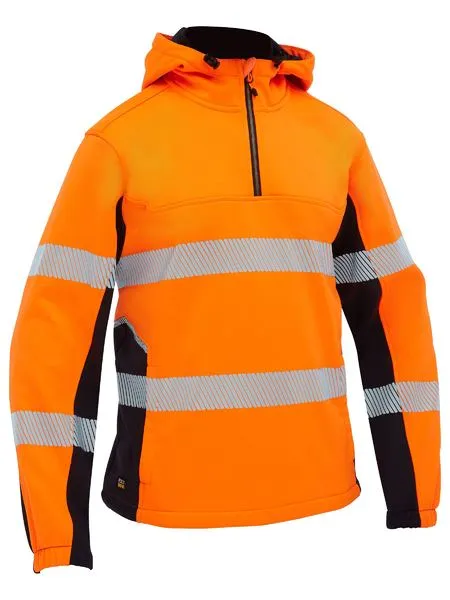 Bisley Flx & Move  Hi Vis Taped Liquid Repellent Fleece Hoodie (BK6571T)