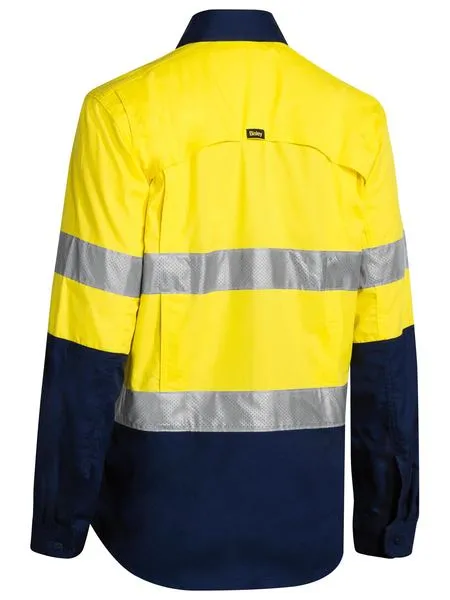 Bisley Womens 3m Taped Hi Vis X Airflow Ripstop Shirt (BL6415T)