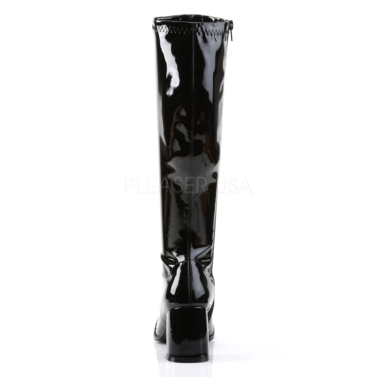 Black Shiny Gogo Boots