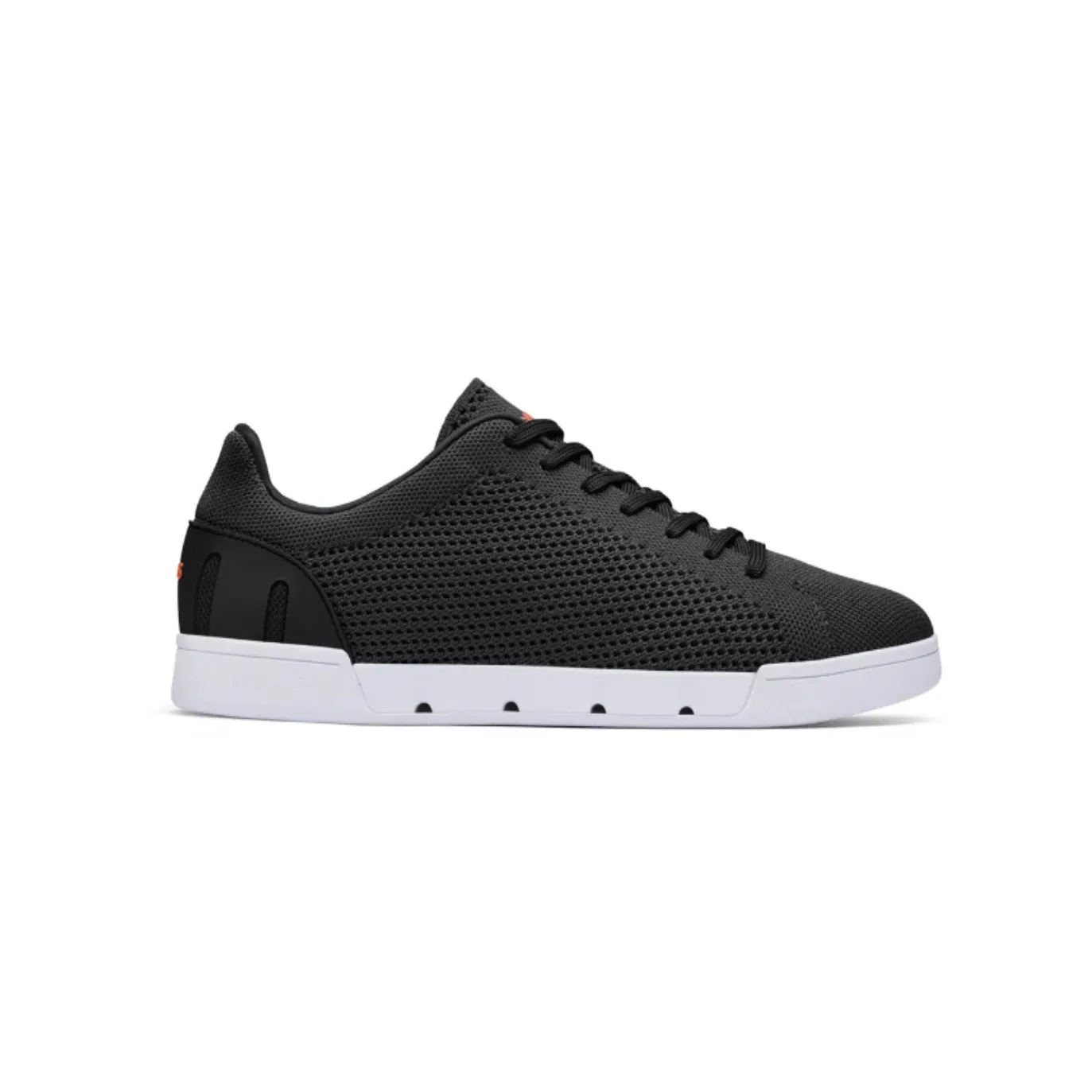 Breeze Tennis Knit Sneaker (Black   White)