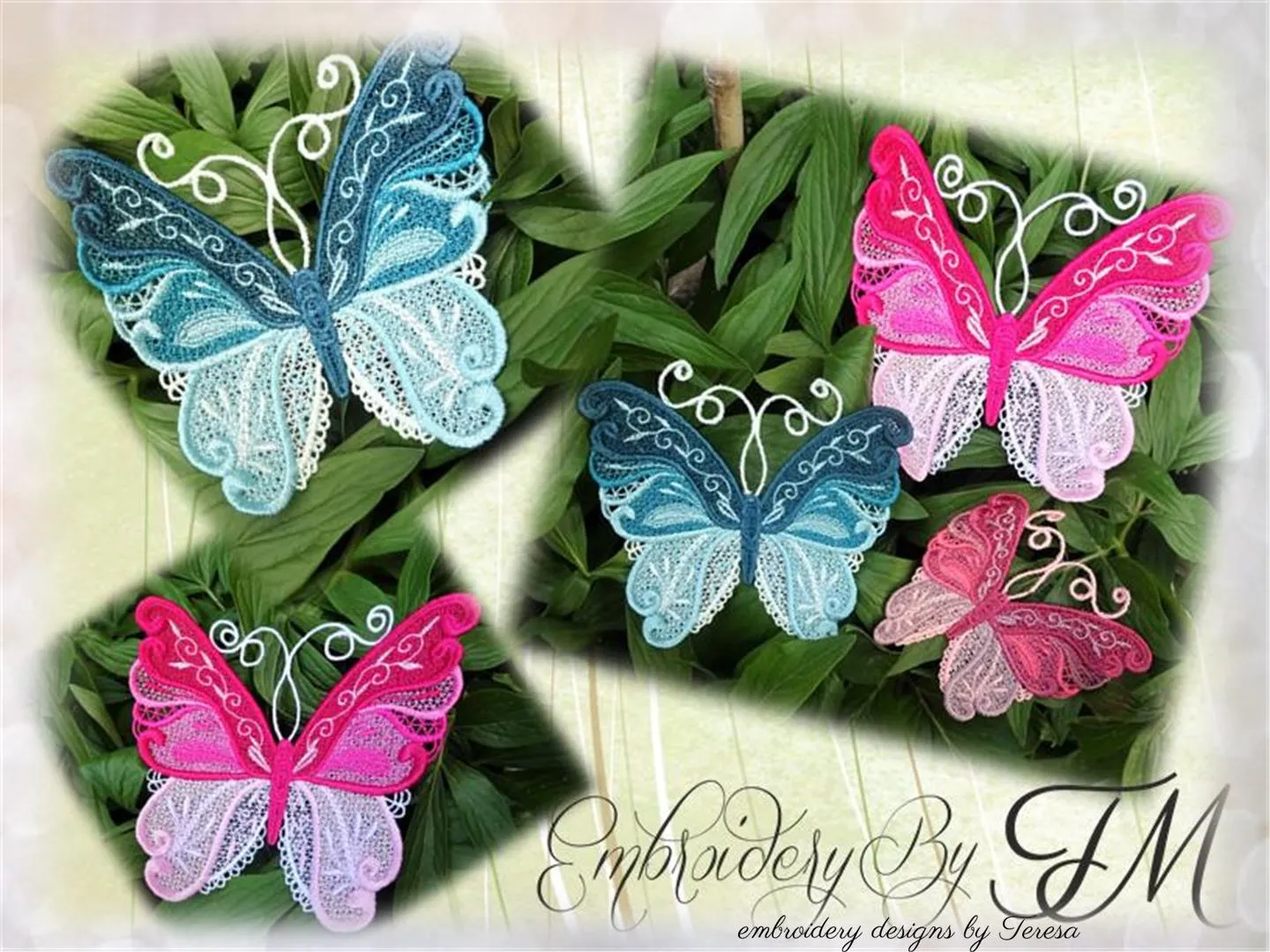 Butterfly colors/ three sizes