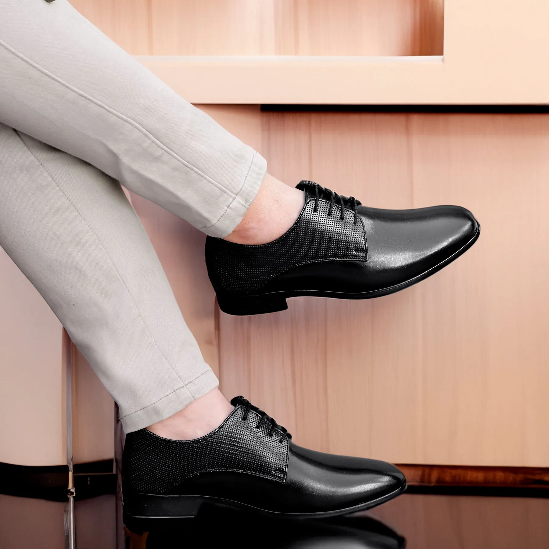 Bxxy's Vegan Leather Lace-up Formal Shoes