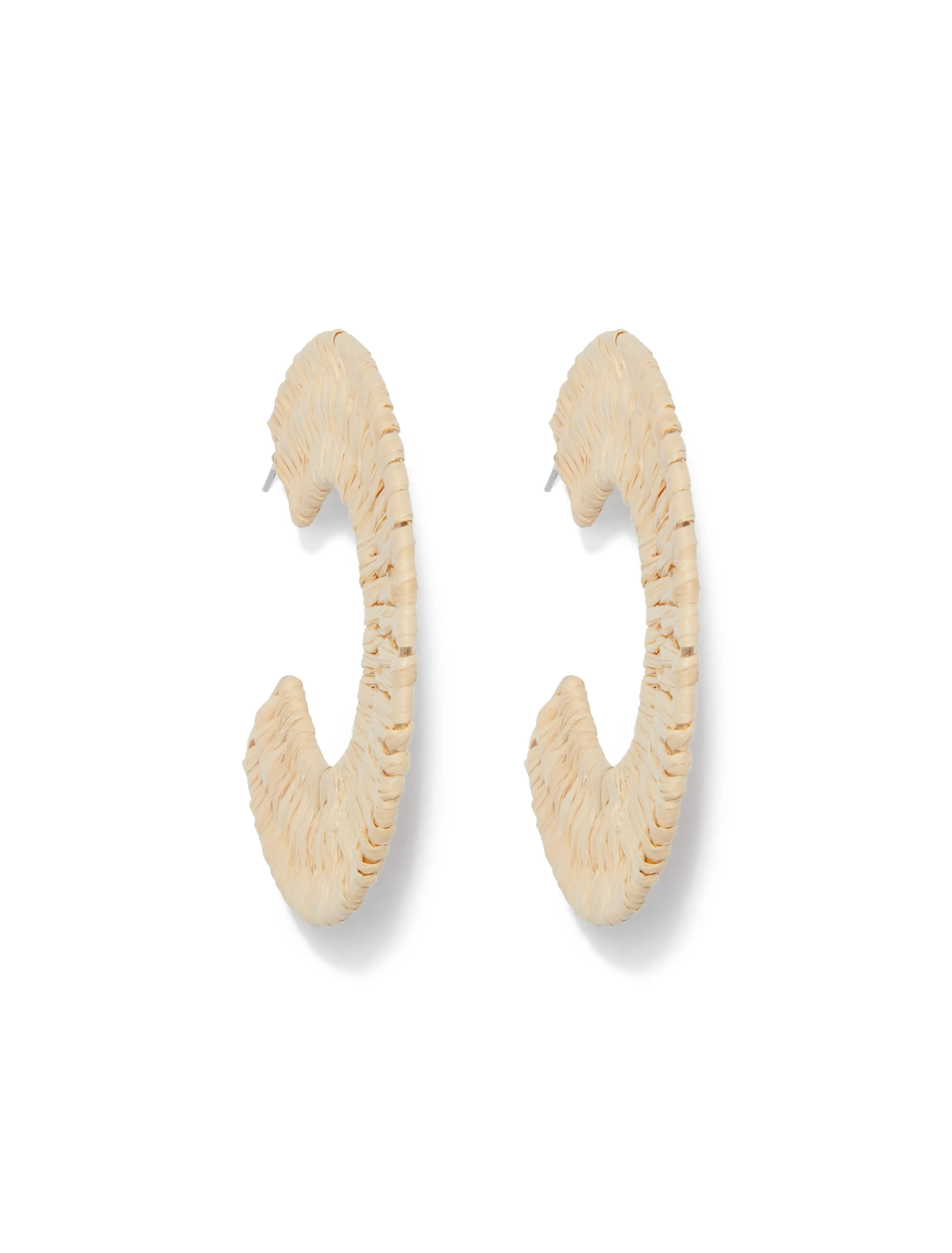 Camilla Raffia Hoop Earrings