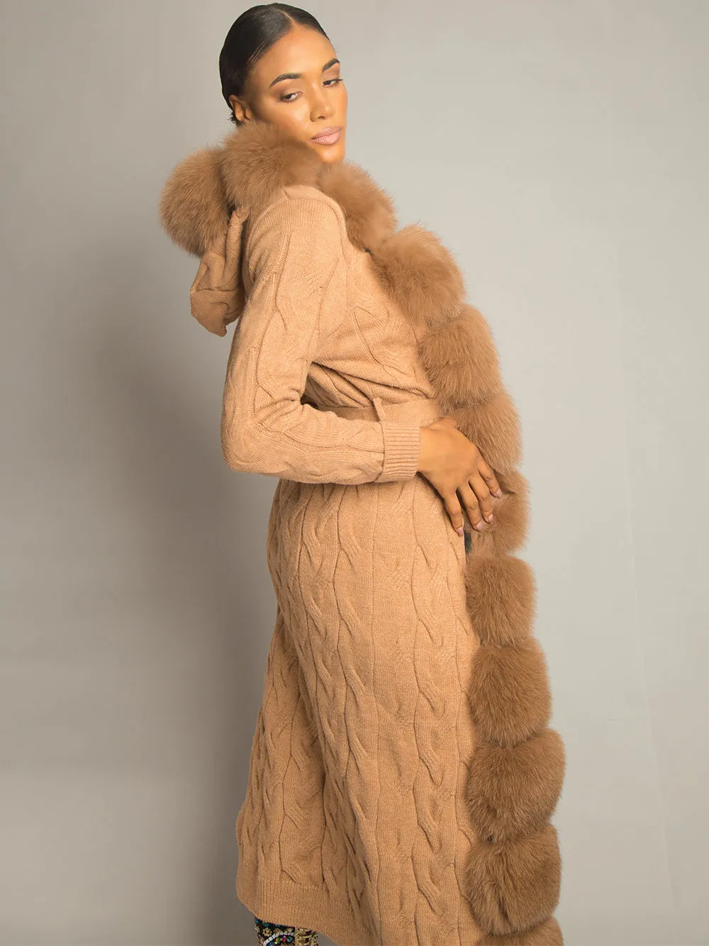 CAVO Fur & Cashmere Cardigan