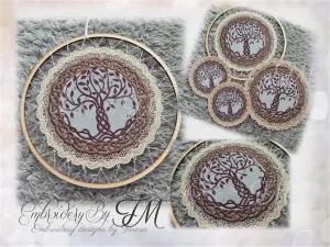 Celtic tree of live FSL or FSL   chiffon / Four sizes / two variations