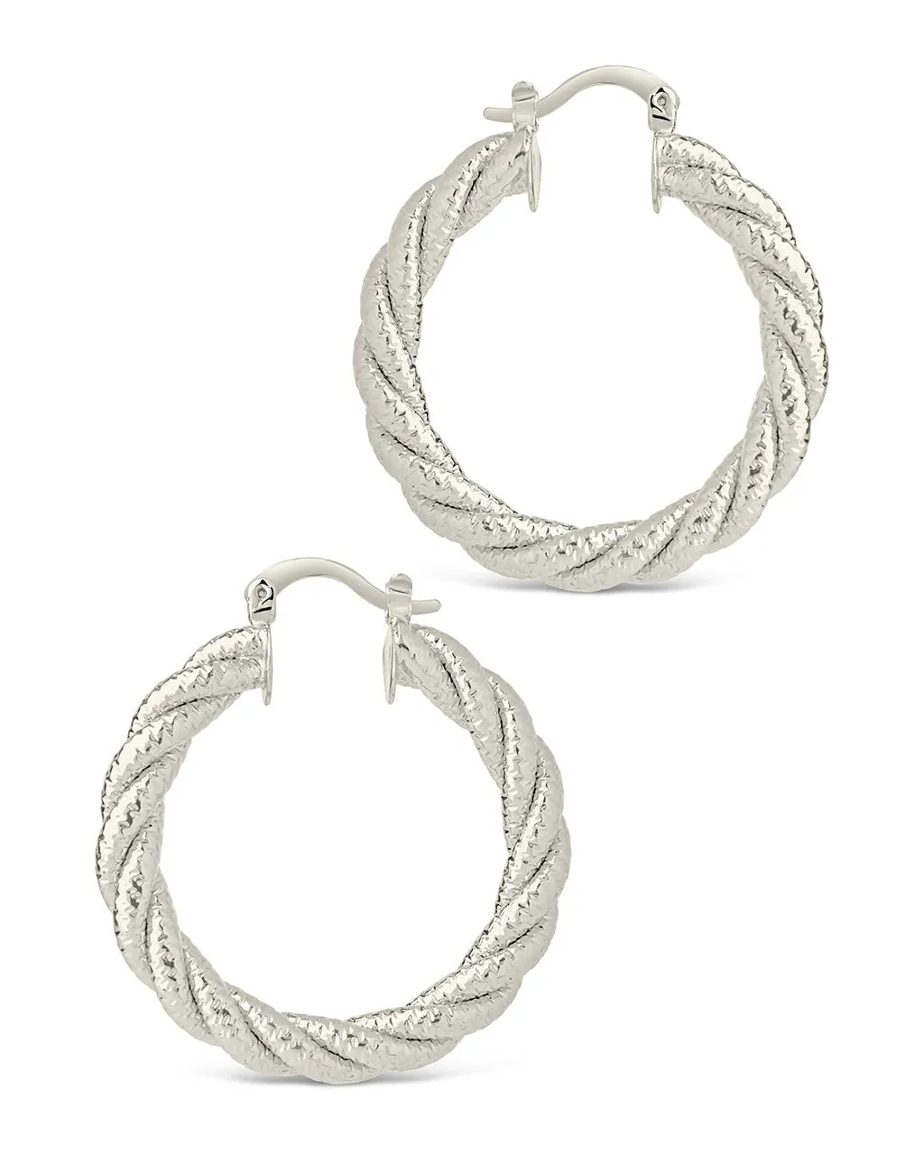 Cerys Statement Woven Hoop Earrings