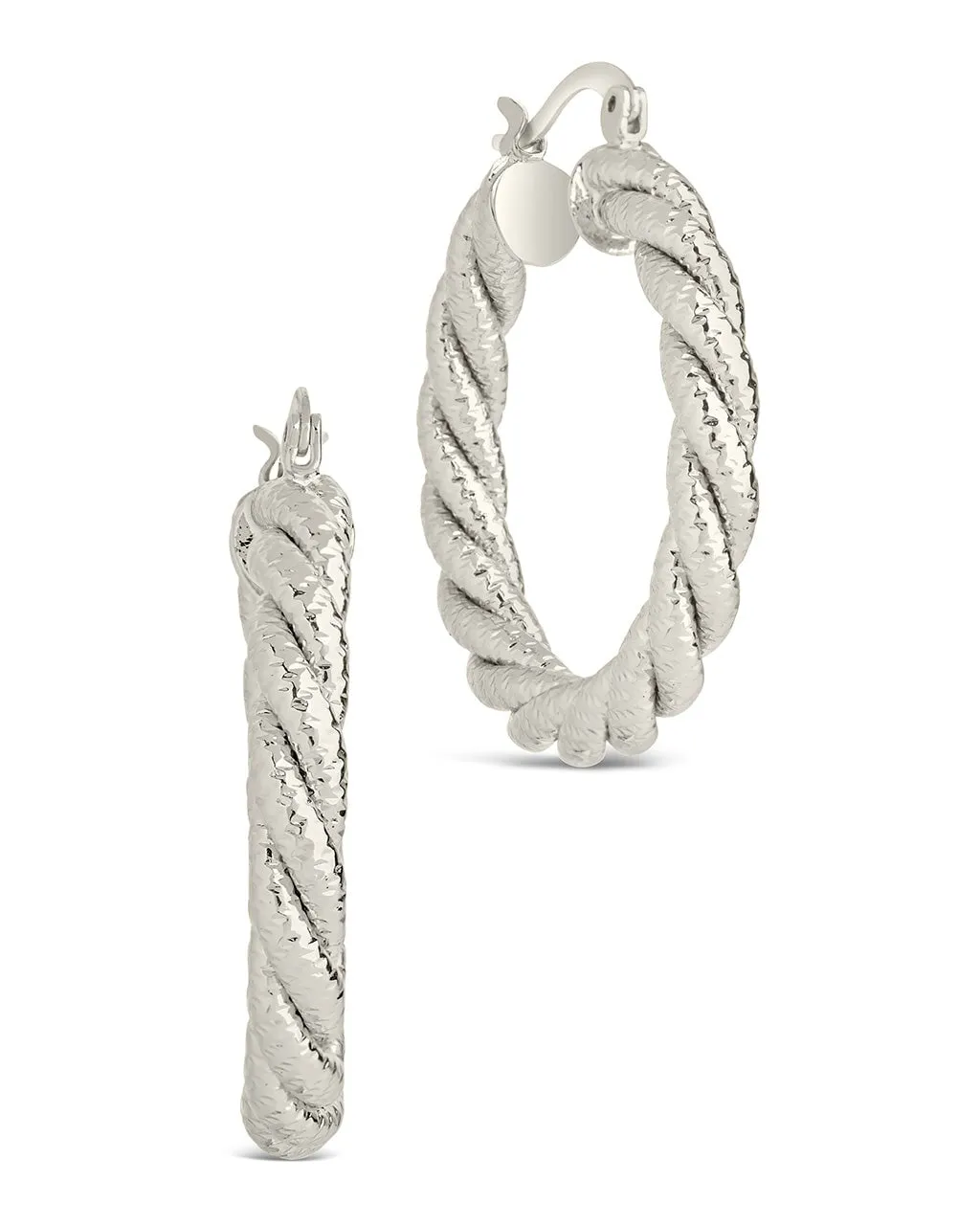 Cerys Statement Woven Hoop Earrings