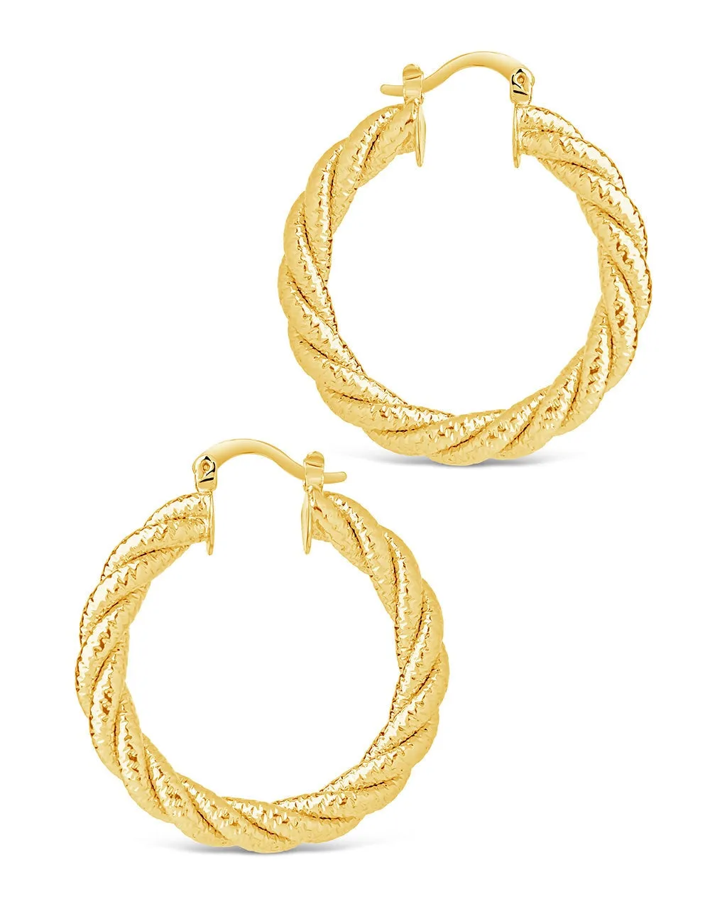 Cerys Statement Woven Hoop Earrings