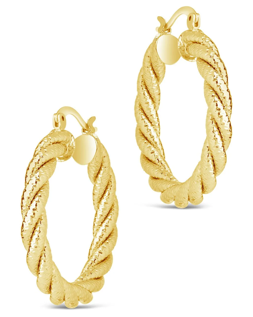 Cerys Statement Woven Hoop Earrings