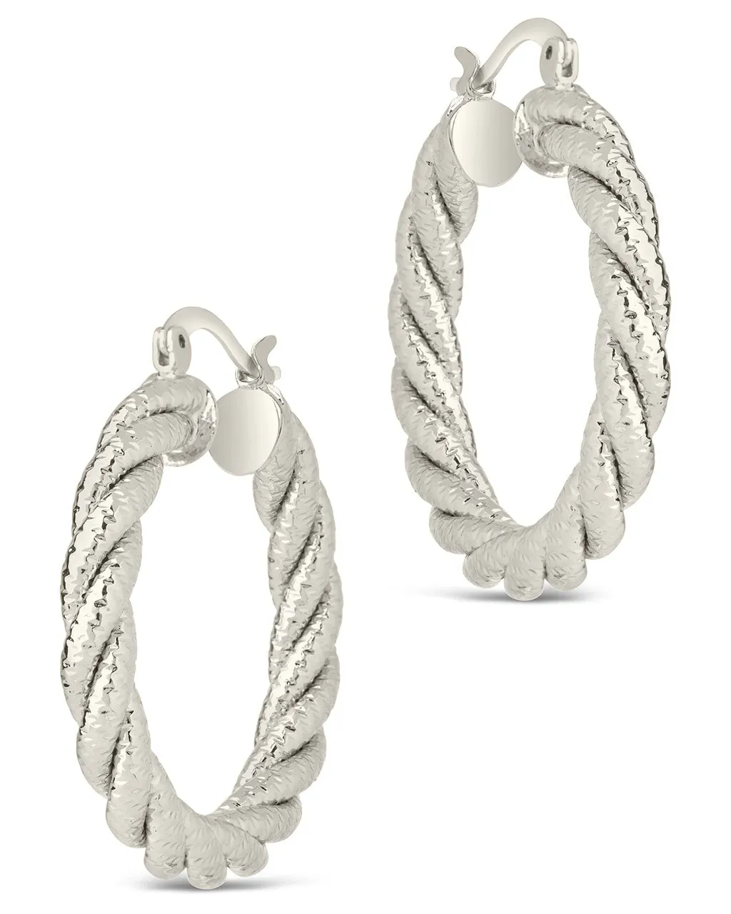 Cerys Statement Woven Hoop Earrings