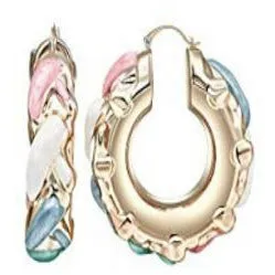 Charlotte Enamel Hoops