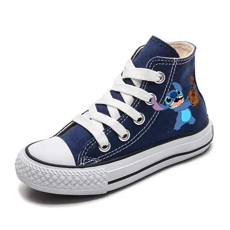 Children  Lilo Stitch Cartoon  Kids Shoes dsn Girl Boys Kids Canvas Fashion Shoes Sport Casual sneakers  Print Shoes Boys Tennis