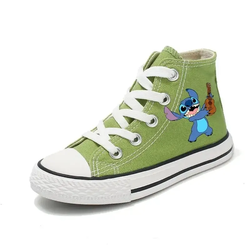 Children  Lilo Stitch Cartoon  Kids Shoes dsn Girl Boys Kids Canvas Fashion Shoes Sport Casual sneakers  Print Shoes Boys Tennis