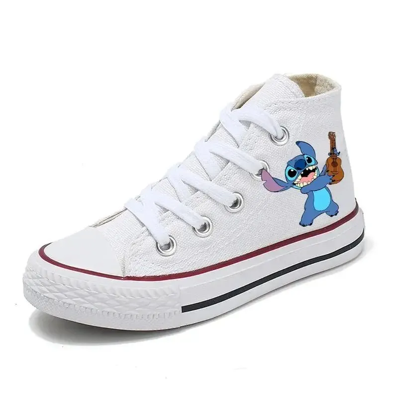 Children  Lilo Stitch Cartoon  Kids Shoes dsn Girl Boys Kids Canvas Fashion Shoes Sport Casual sneakers  Print Shoes Boys Tennis