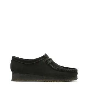 Clarks Originals Womens Wallabee Shoes Black Suede